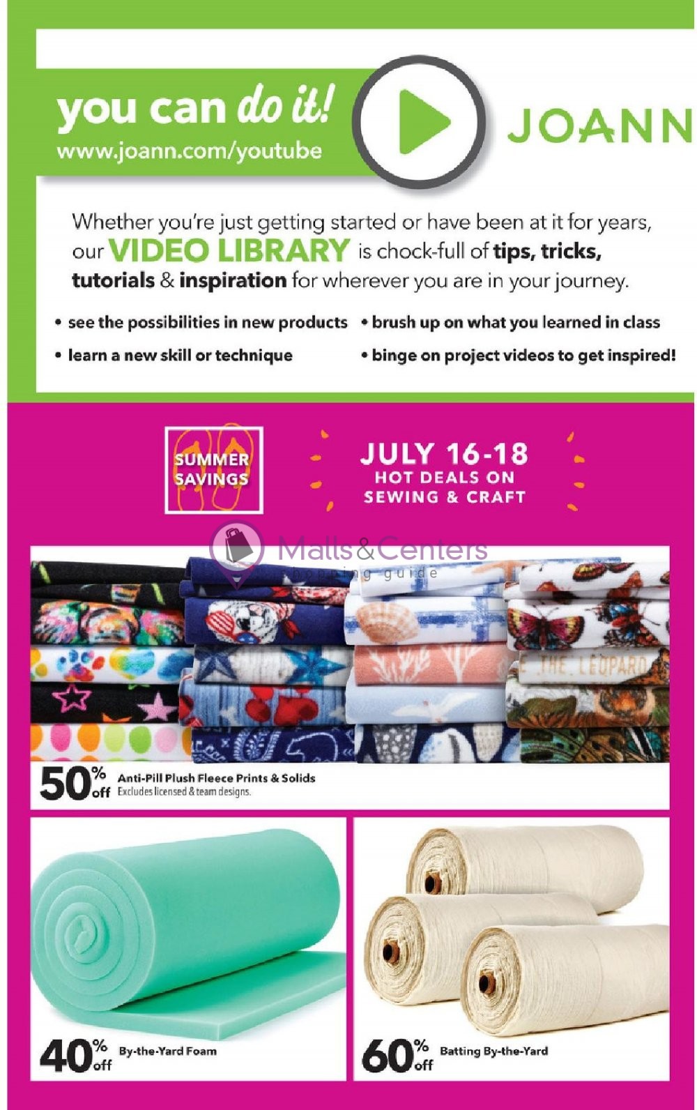 Jo Ann Fabrics and Crafts Weekly ad valid from 07/09/2020 to 07/29/2020