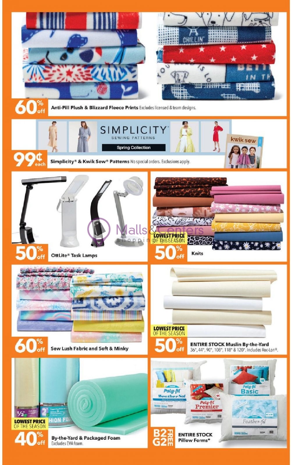 Jo Ann Fabrics and Crafts Weekly Ad sales & flyers specials MallsCenters