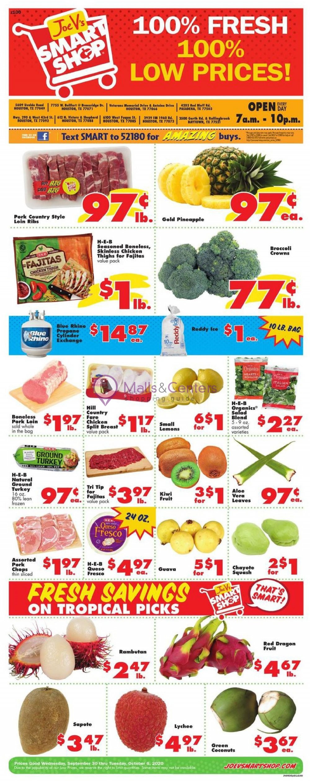 Joe V's Smart Shop Weekly ad valid from 09/30/2020 to 10/06/2020