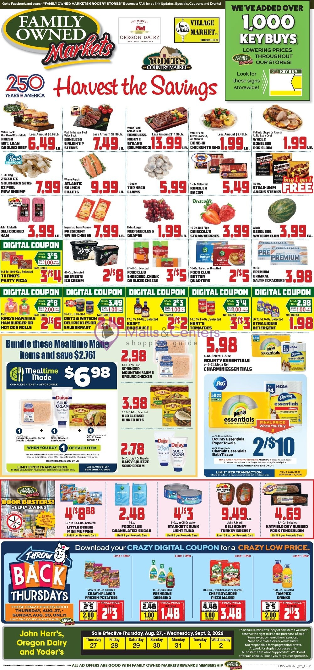 Weekly ad for John Herr's Village Market valid: 08/26/2026 - 09/02/2026, page 3