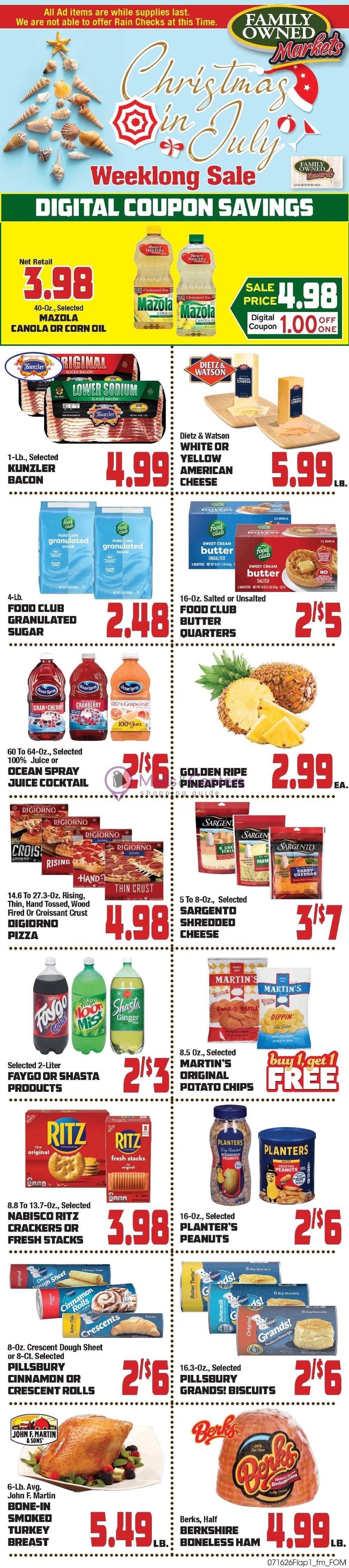 Weekly ad for John Herr's Village Market valid: 07/16/2026 - 07/22/2026, page 1