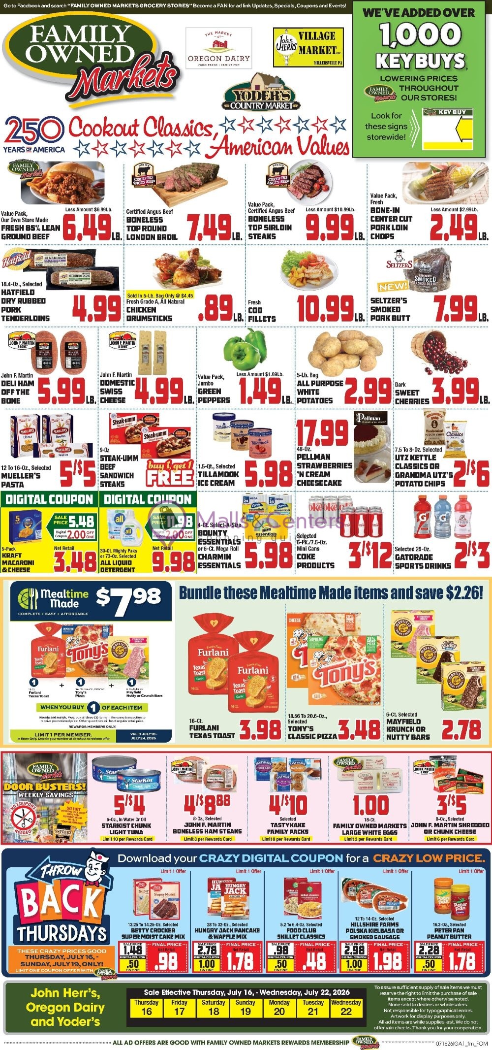 Weekly ad for John Herr's Village Market valid: 07/16/2026 - 07/22/2026, page 3