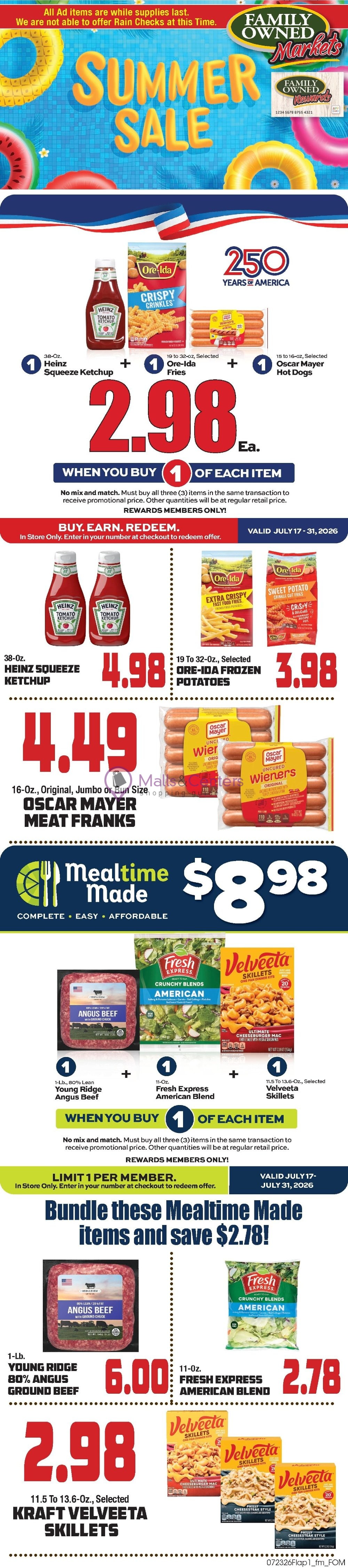 Weekly ad for John Herr's Village Market valid: 07/23/2026 - 07/29/2026, page 1
