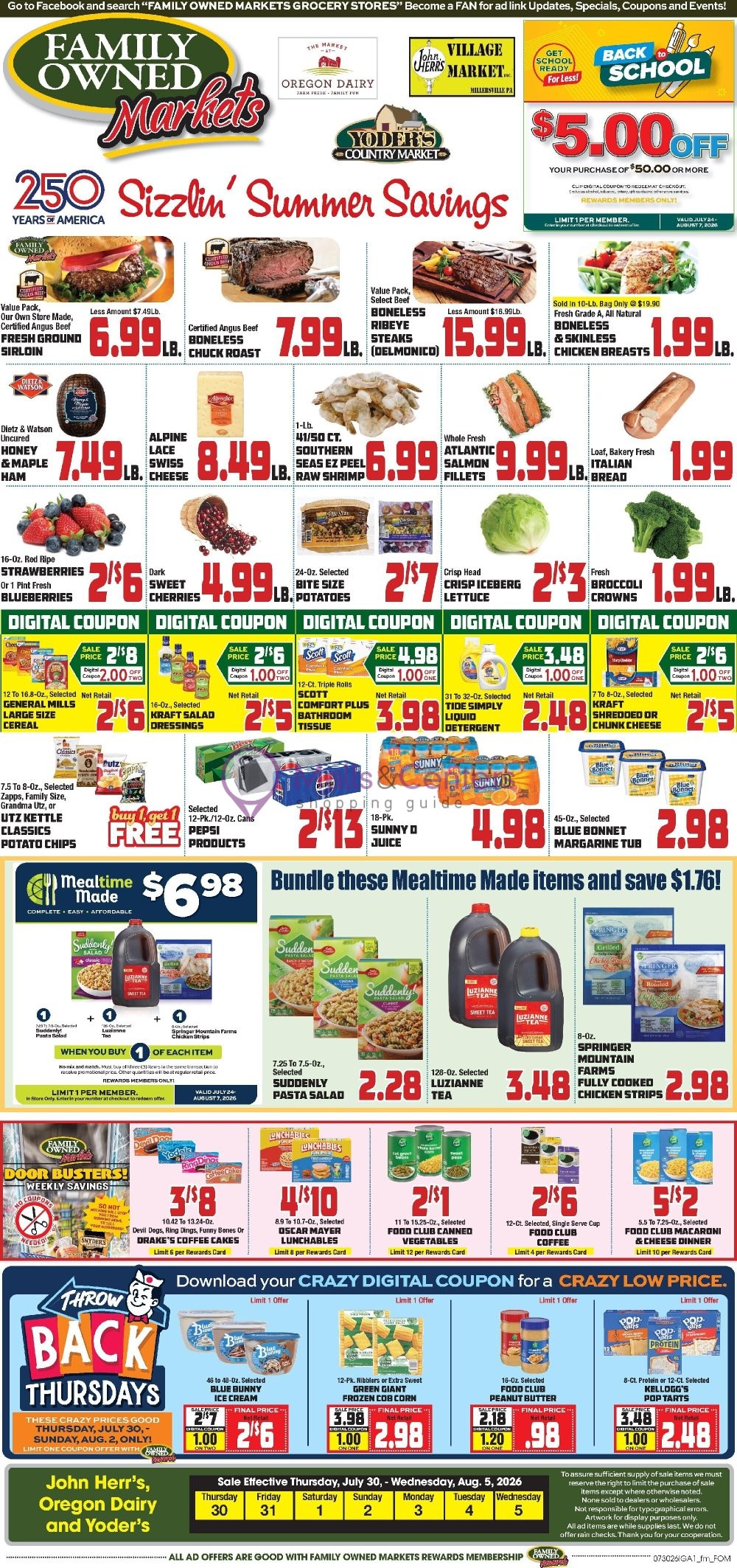 Weekly ad for John Herr's Village Market valid: 07/30/2026 - 08/05/2026, page 3