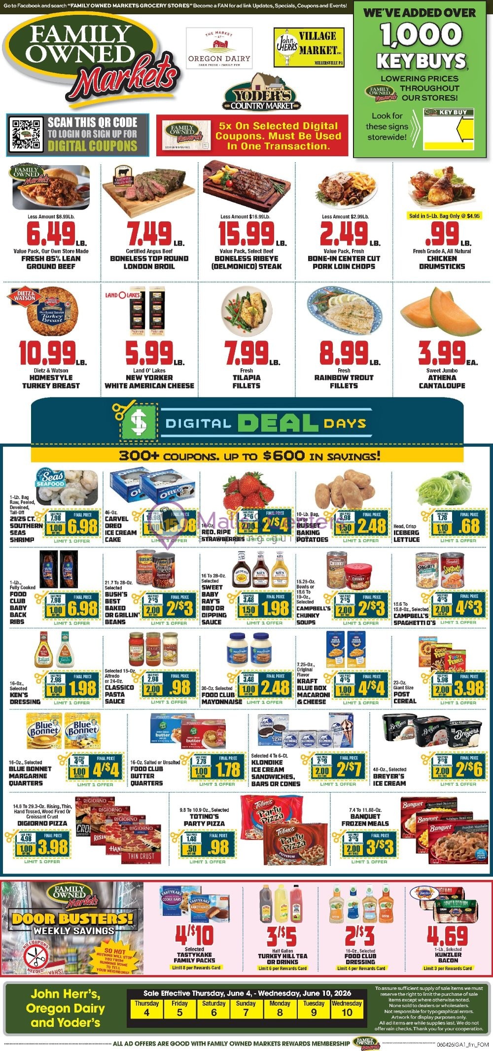 Weekly ad for John Herr's Village Market valid: 06/04/2026 - 06/10/2026, page 3