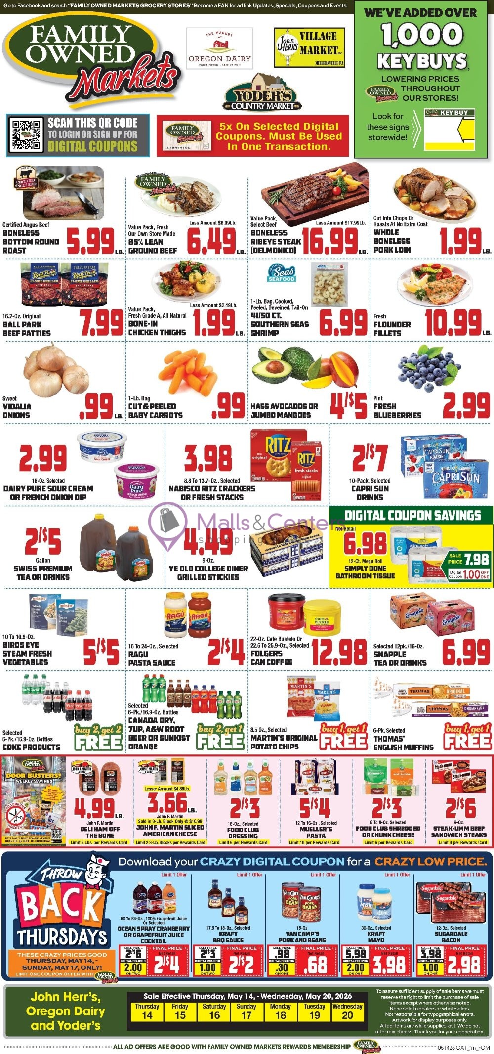 Weekly ad for John Herr's Village Market valid: 05/14/2026 - 05/20/2026, page 3