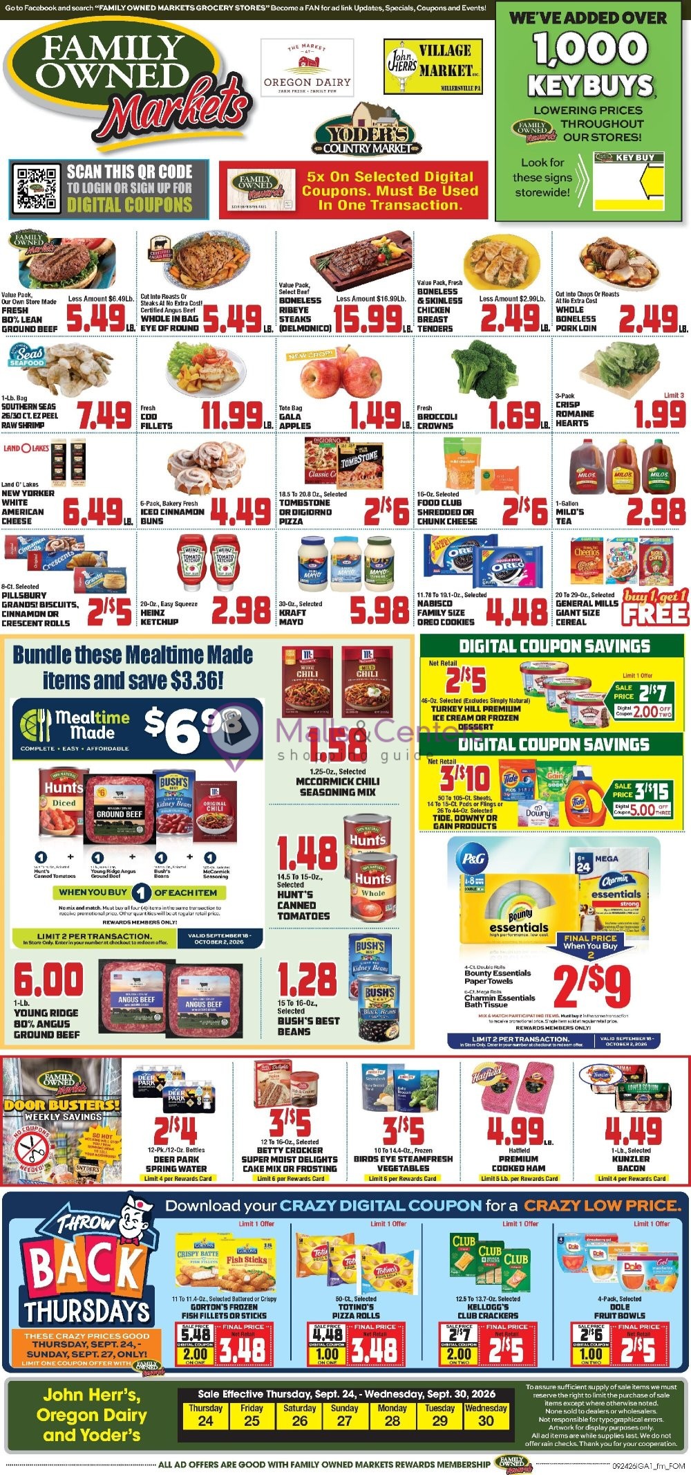 Weekly ad for John Herr's Village Market valid: 09/24/2026 - 09/30/2026, page 3