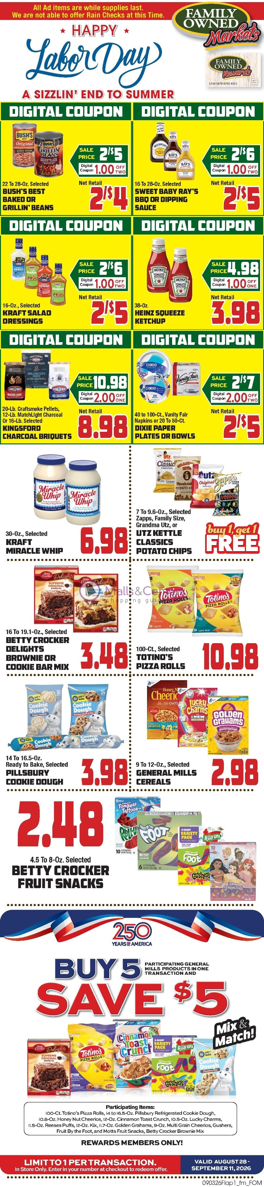 Weekly ad for John Herr's Village Market valid: 09/03/2026 - 09/09/2026, page 1