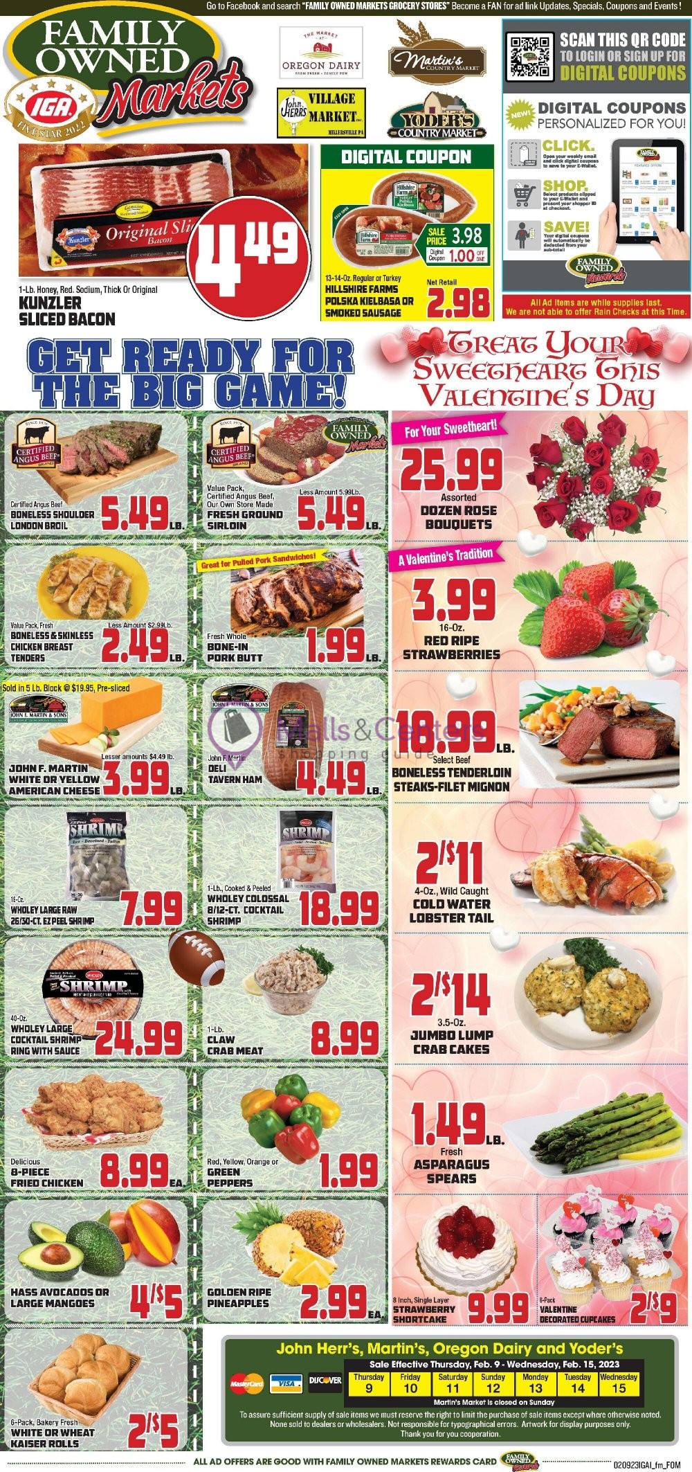 John Herr's Village Market Weekly ad valid from 02/09/2023 to 02/15