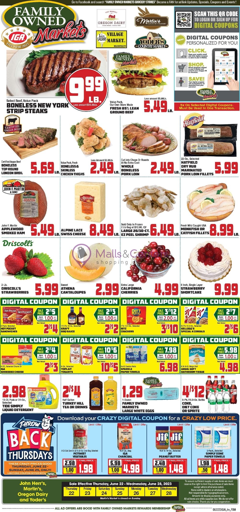 John Herr's Village Market Weekly ad valid from 06/22/2023 to 06/28