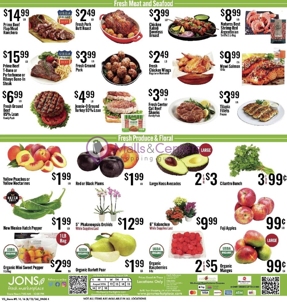 Weekly ad for Jons Fresh Marketplace valid: 08/12/2026 - 08/18/2026, page 4