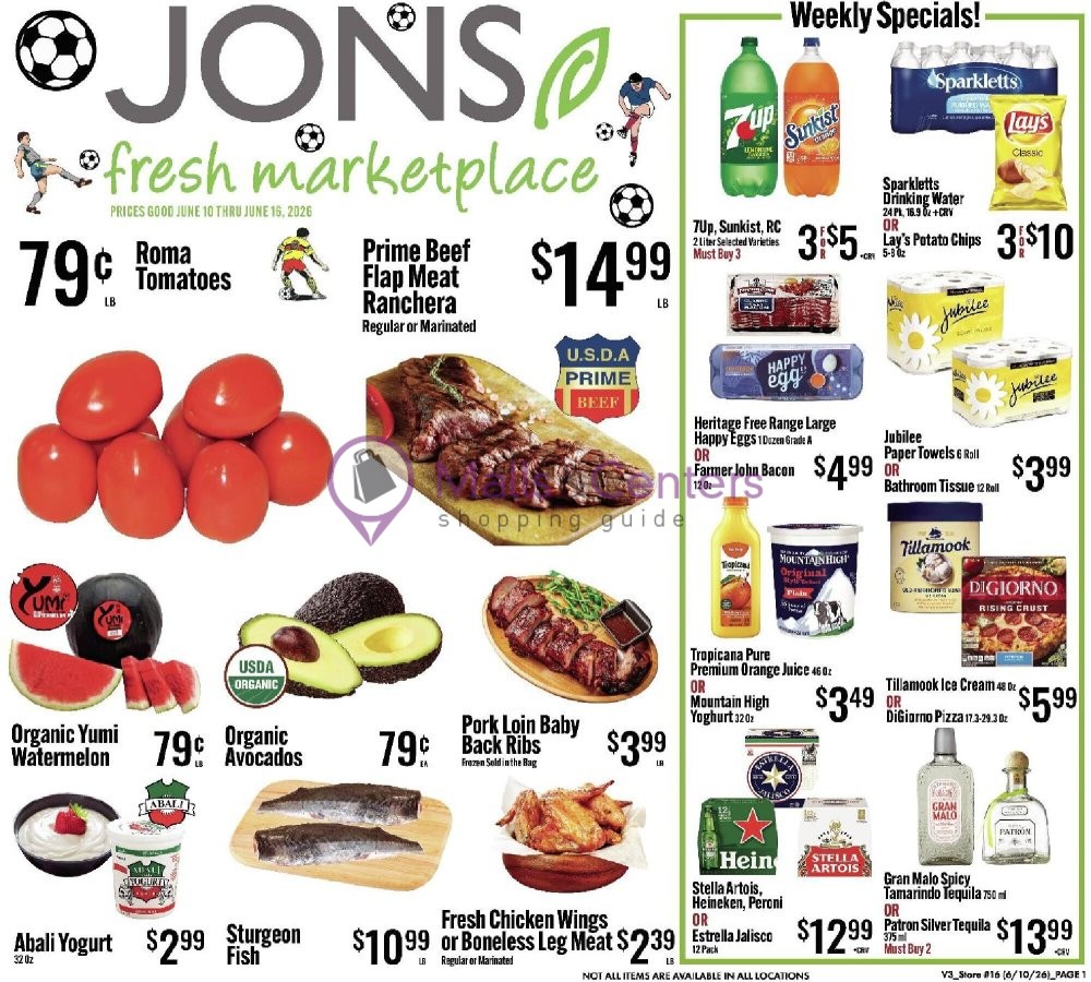 Weekly ad for Jons Fresh Marketplace valid: 06/10/2026 - 06/16/2026, page 1