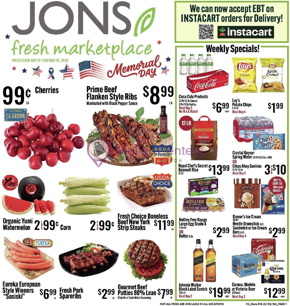 Weekly ad for Jons Fresh Marketplace valid: 05/20/2026 - 05/26/2026, page 1