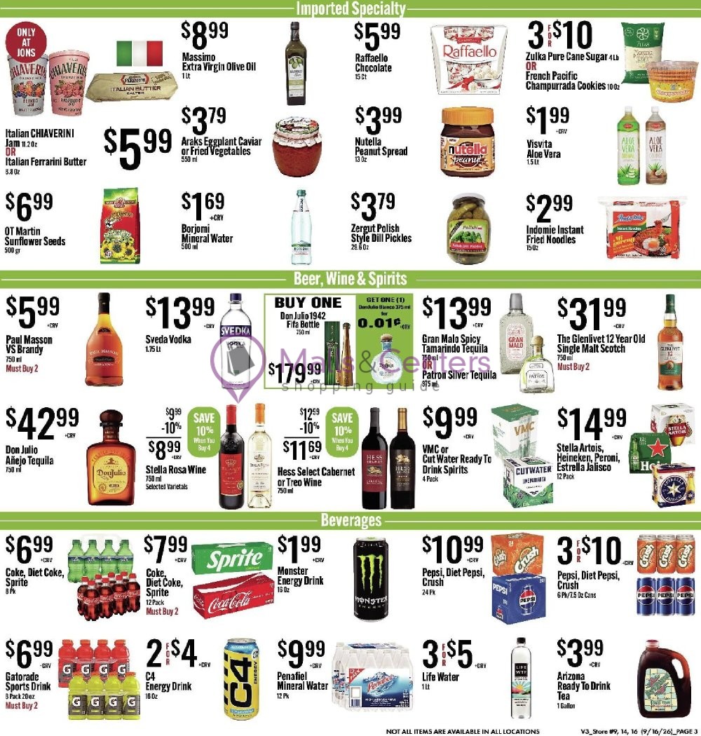 Weekly ad for Jons Fresh Marketplace valid: 09/16/2026 - 09/22/2026, page 3