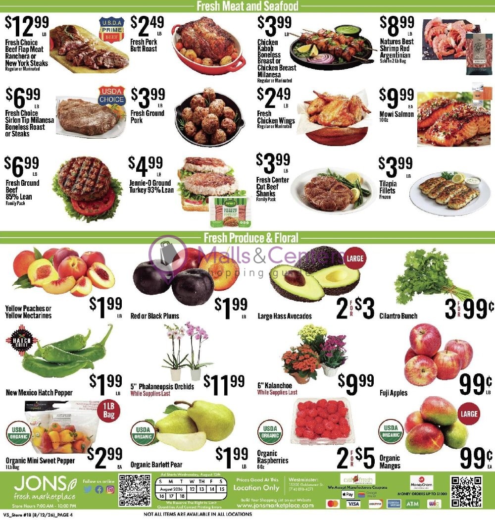Weekly ad for Jons Fresh Marketplace valid: 08/12/2026 - 08/18/2026, page 4