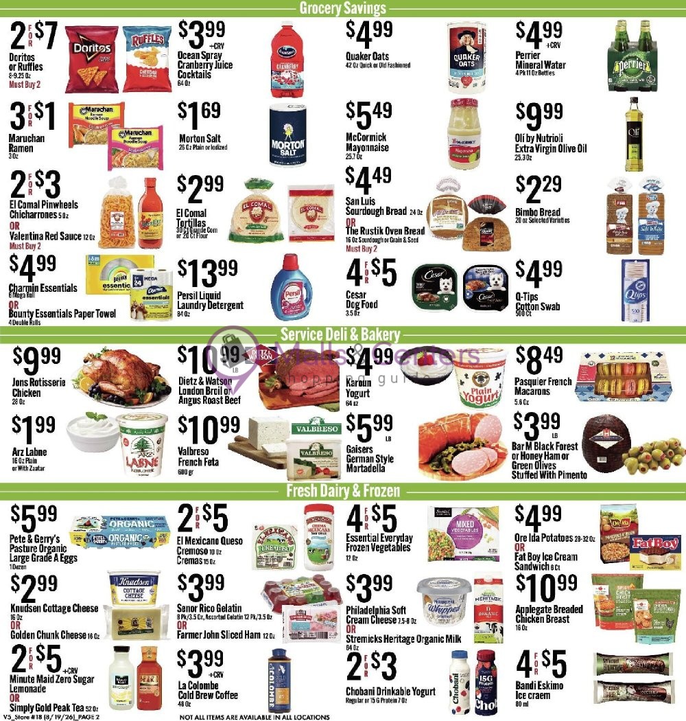 Weekly ad for Jons Fresh Marketplace valid: 08/19/2026 - 08/25/2026, page 2