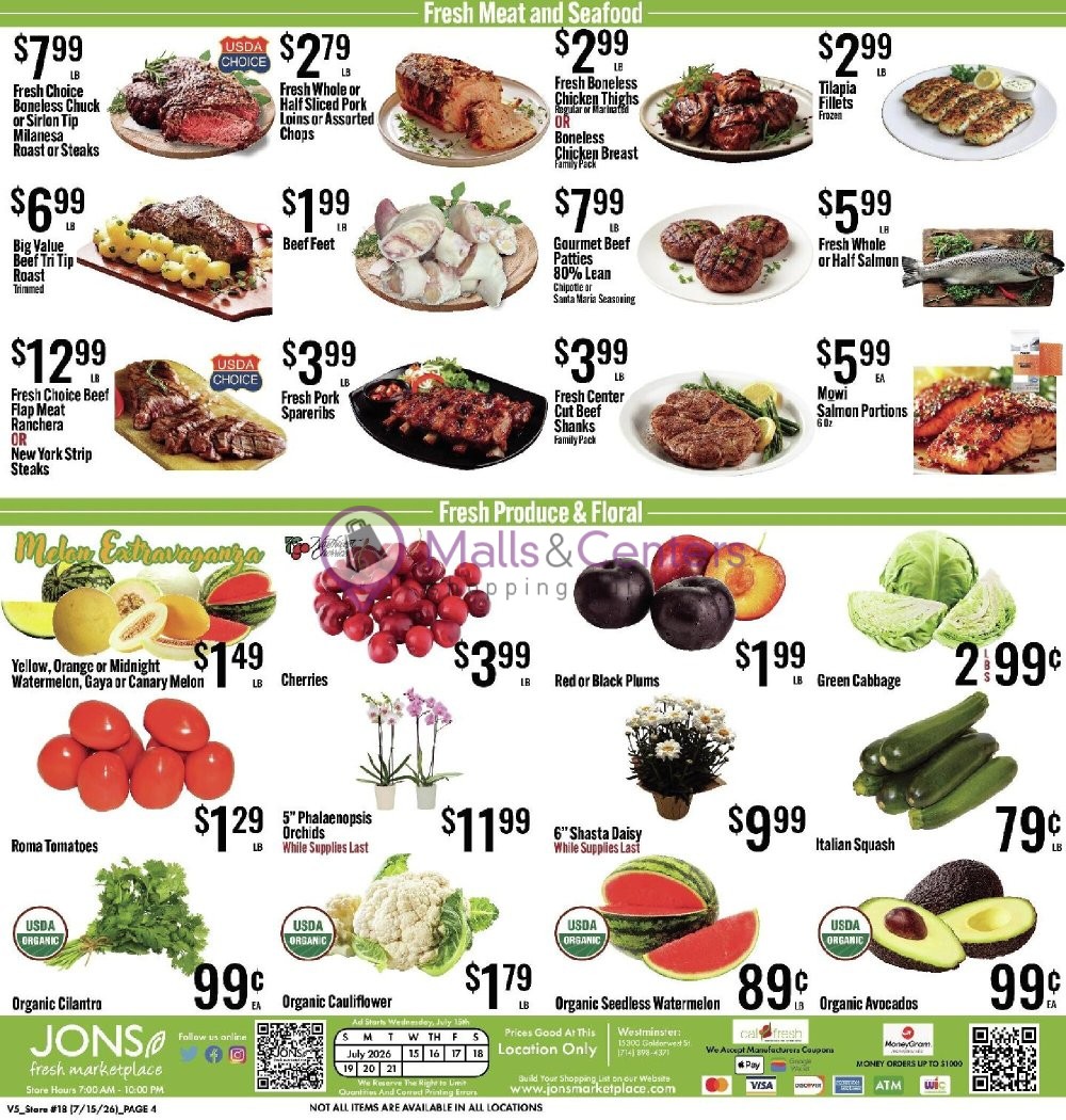Weekly ad for Jons Fresh Marketplace valid: 07/15/2026 - 07/21/2026, page 4