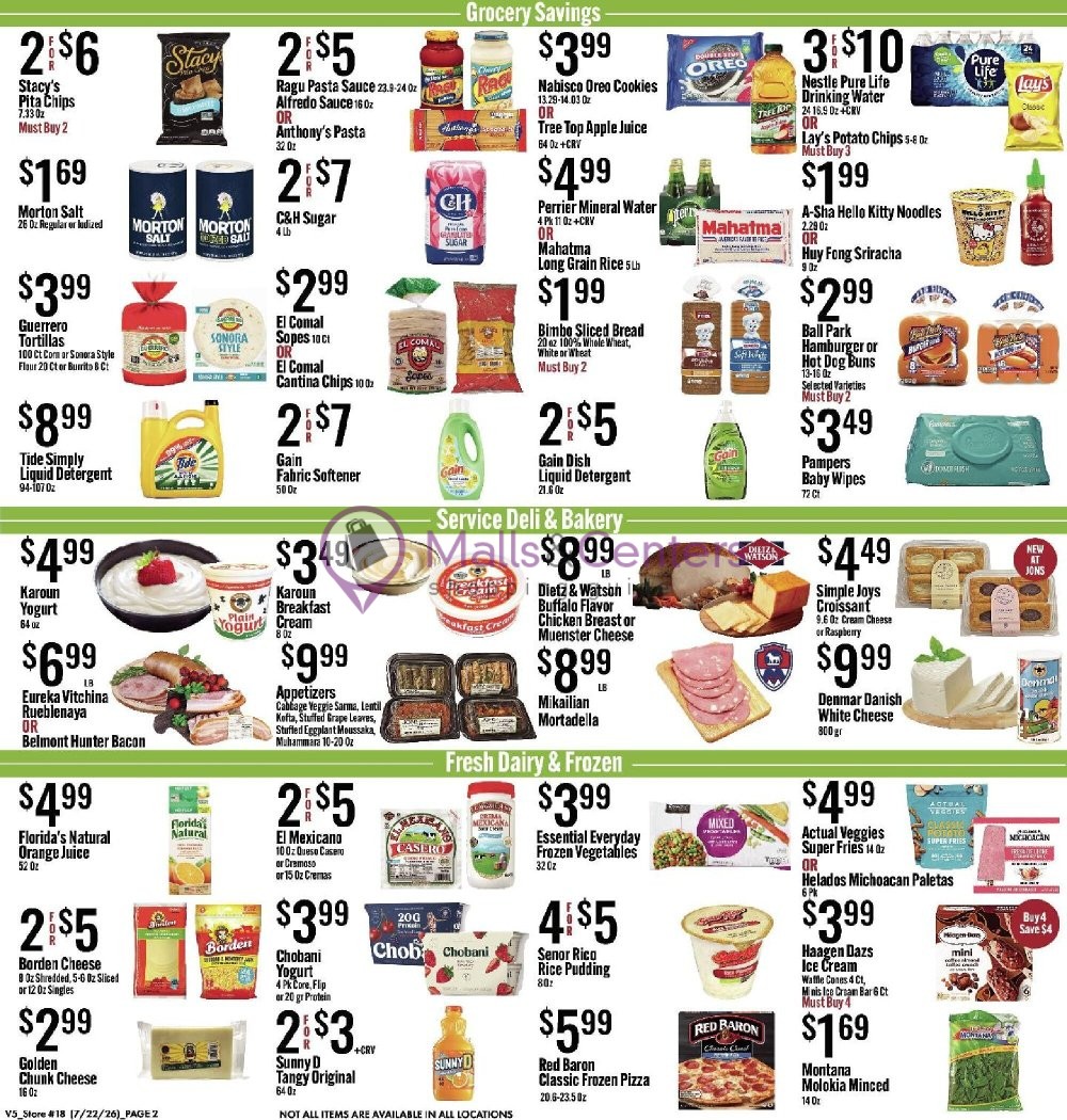 Weekly ad for Jons Fresh Marketplace valid: 07/22/2026 - 07/28/2026, page 2