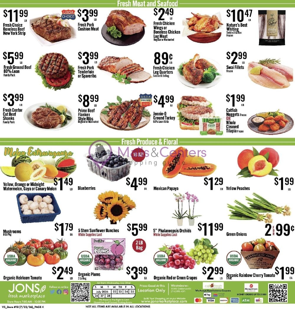Weekly ad for Jons Fresh Marketplace valid: 07/22/2026 - 07/28/2026, page 4