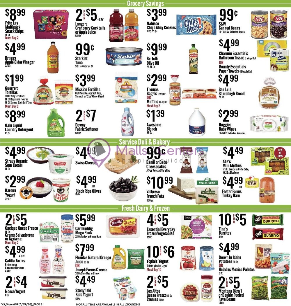 Weekly ad for Jons Fresh Marketplace valid: 07/29/2026 - 08/04/2026, page 2
