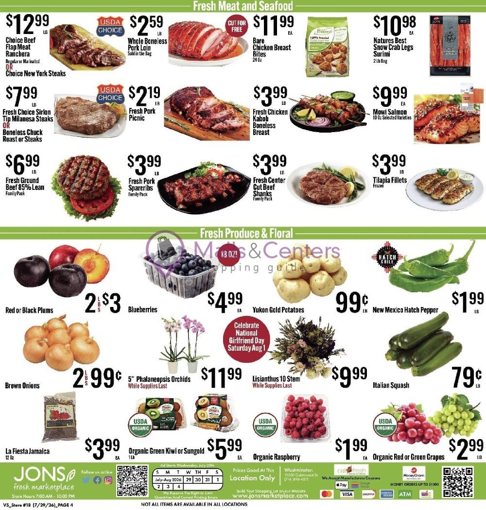 Weekly ad for Jons Fresh Marketplace valid: 07/29/2026 - 08/04/2026, page 4