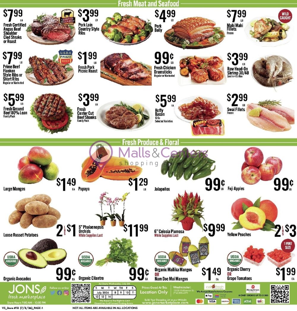 Weekly ad for Jons Fresh Marketplace valid: 07/08/2026 - 07/14/2026, page 4