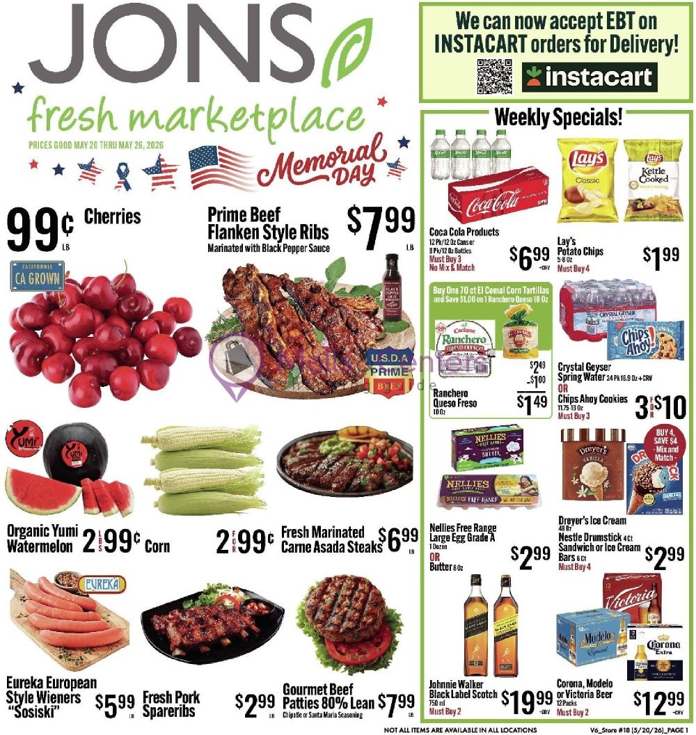 Weekly ad for Jons Fresh Marketplace valid: 05/20/2026 - 05/26/2026, page 1
