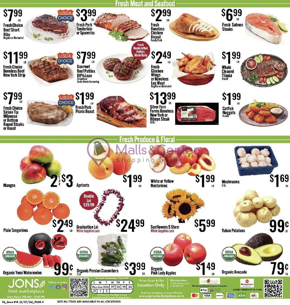Weekly ad for Jons Fresh Marketplace valid: 05/27/2026 - 06/02/2026, page 4