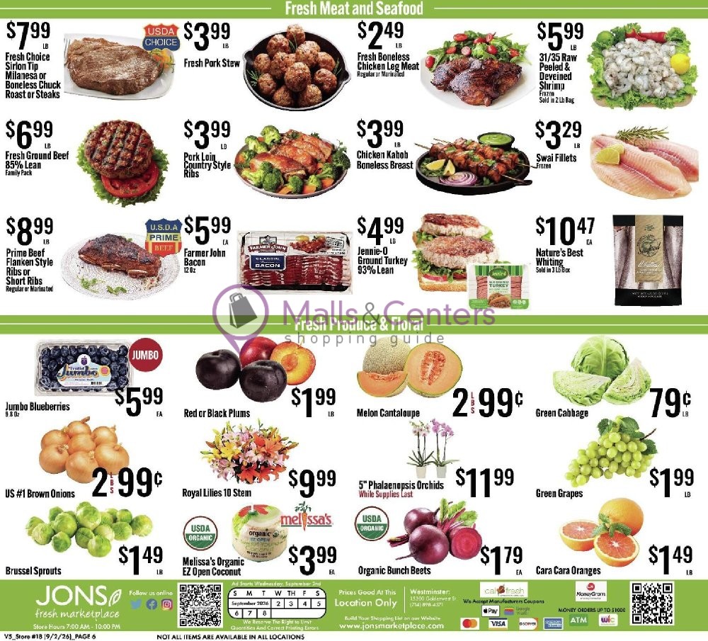 Weekly ad for Jons Fresh Marketplace valid: 09/02/2026 - 09/08/2026, page 6