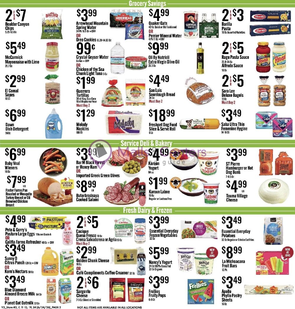 Weekly ad for Jons Fresh Marketplace valid: 06/24/2026 - 06/30/2026, page 2