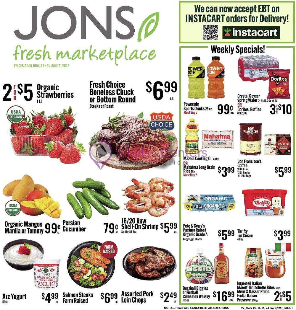 Weekly ad for Jons Fresh Marketplace valid: 06/03/2026 - 06/09/2026, page 1