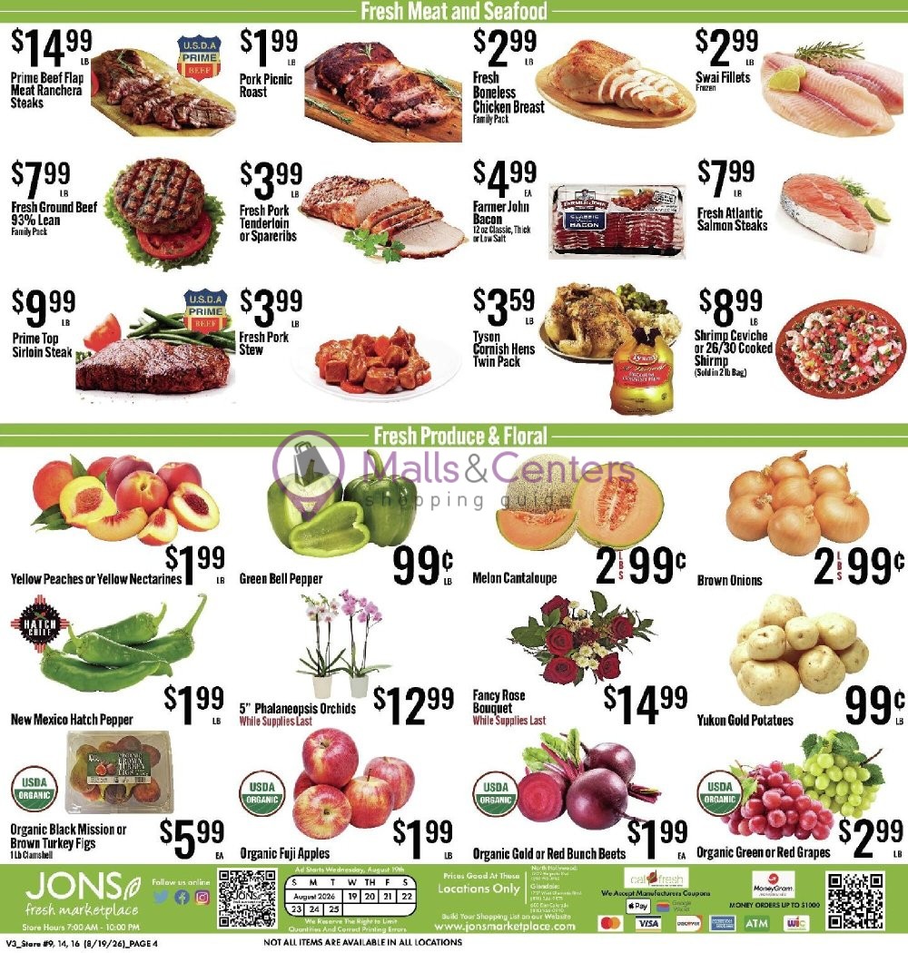 Weekly ad for Jons Fresh Marketplace valid: 08/19/2026 - 08/25/2026, page 4