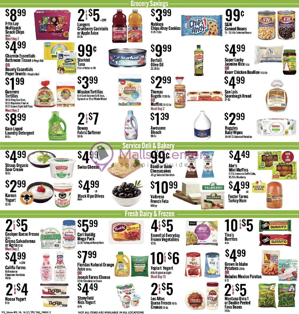 Weekly ad for Jons Fresh Marketplace valid: 07/29/2026 - 08/04/2026, page 2