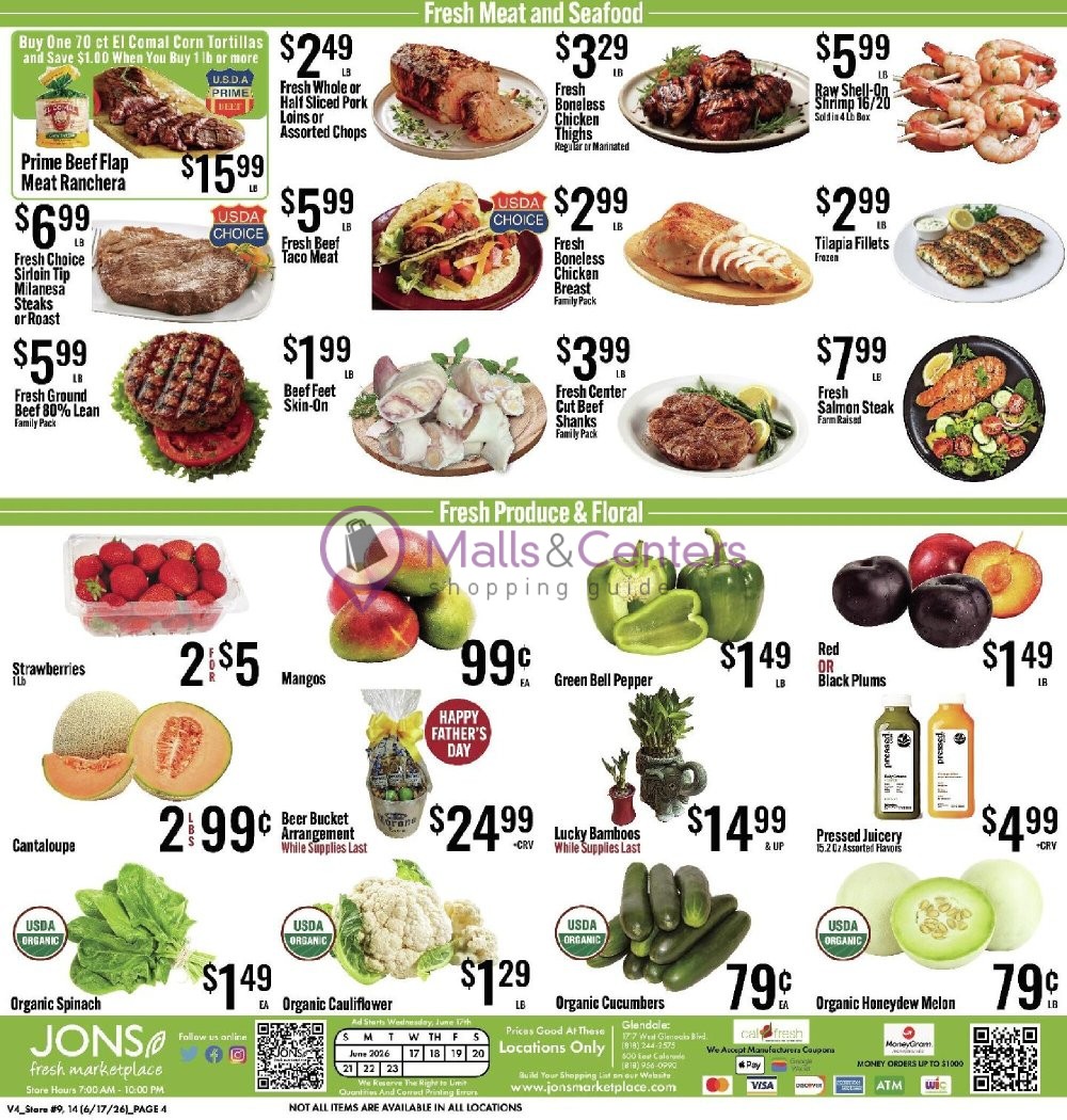 Weekly ad for Jons Fresh Marketplace valid: 06/17/2026 - 06/23/2026, page 4