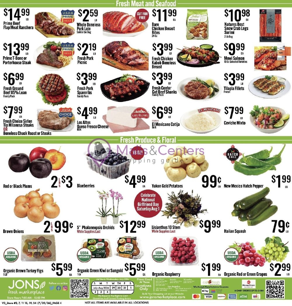 Weekly ad for Jons Fresh Marketplace valid: 07/29/2026 - 08/04/2026, page 4