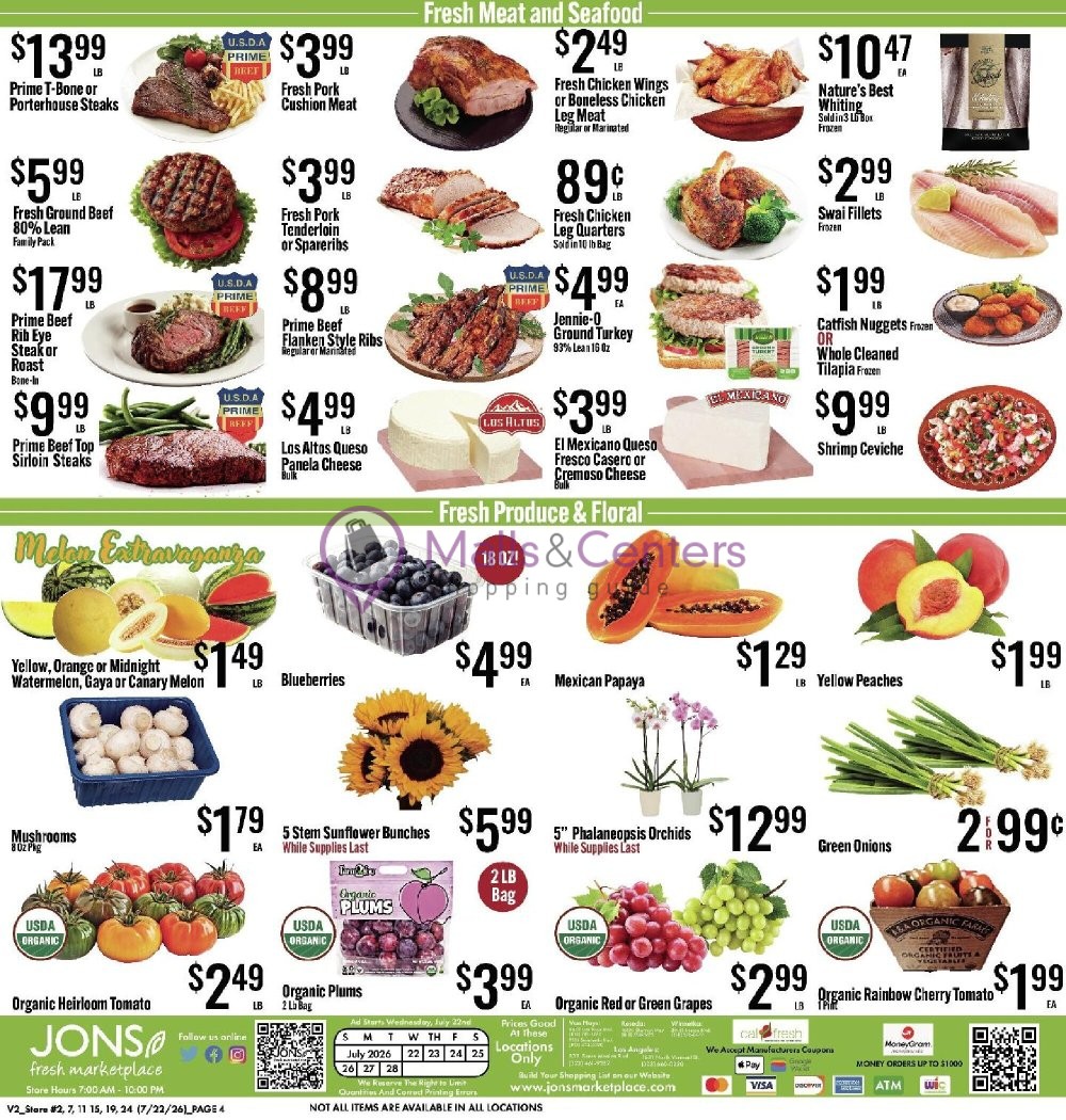 Weekly ad for Jons Fresh Marketplace valid: 07/22/2026 - 07/28/2026, page 4