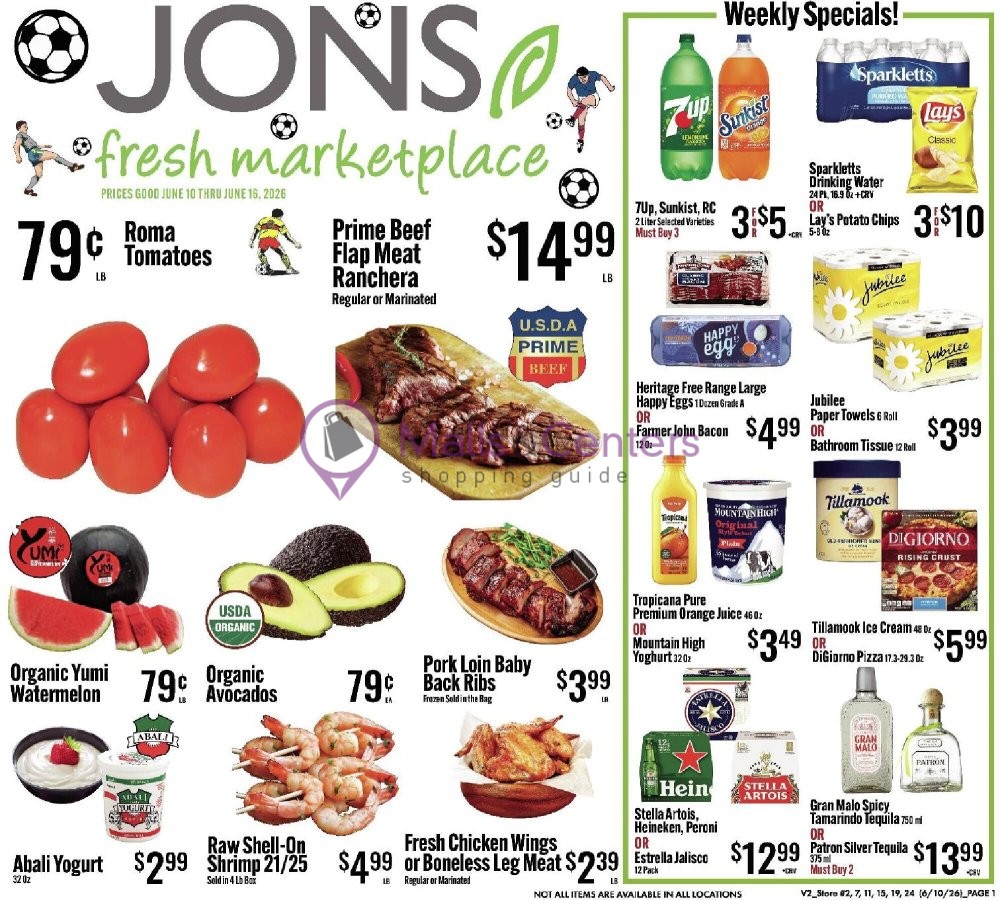 Weekly ad for Jons Fresh Marketplace valid: 06/10/2026 - 06/16/2026, page 1