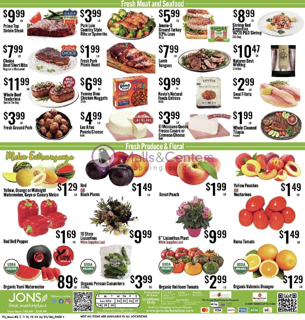 Weekly ad for Jons Fresh Marketplace valid: 06/24/2026 - 06/30/2026, page 4