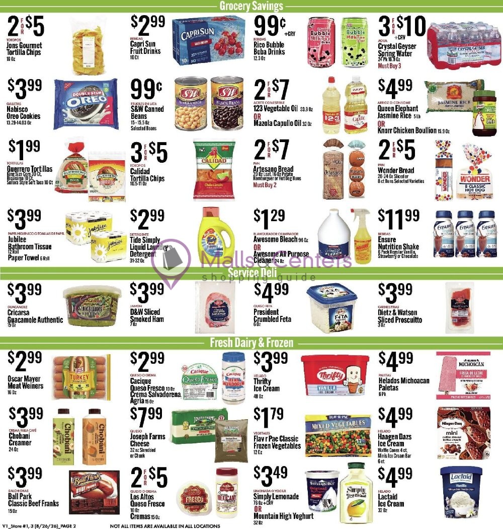 Weekly ad for Jons Fresh Marketplace valid: 08/26/2026 - 09/01/2026, page 2
