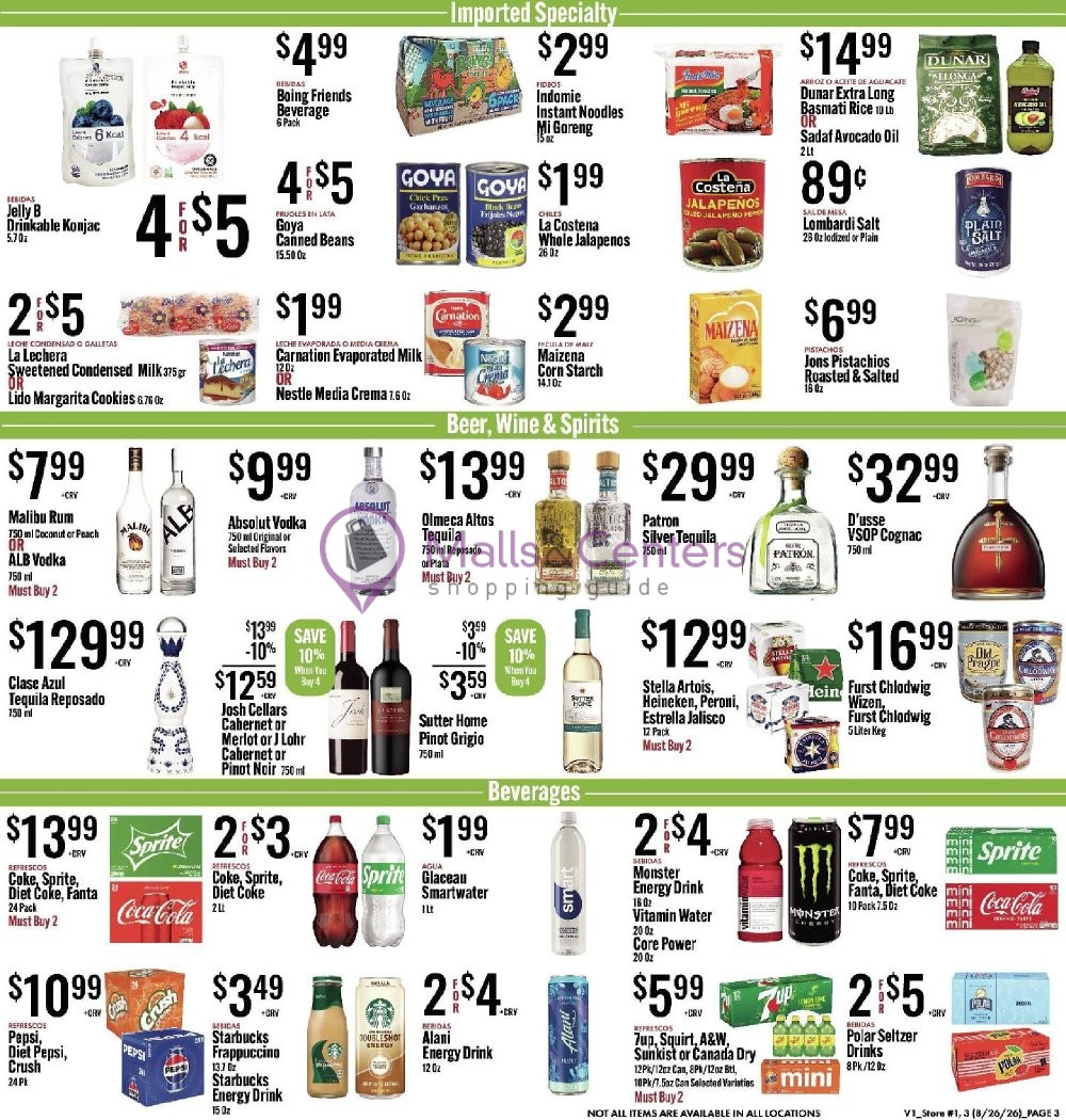 Weekly ad for Jons Fresh Marketplace valid: 08/26/2026 - 09/01/2026, page 3