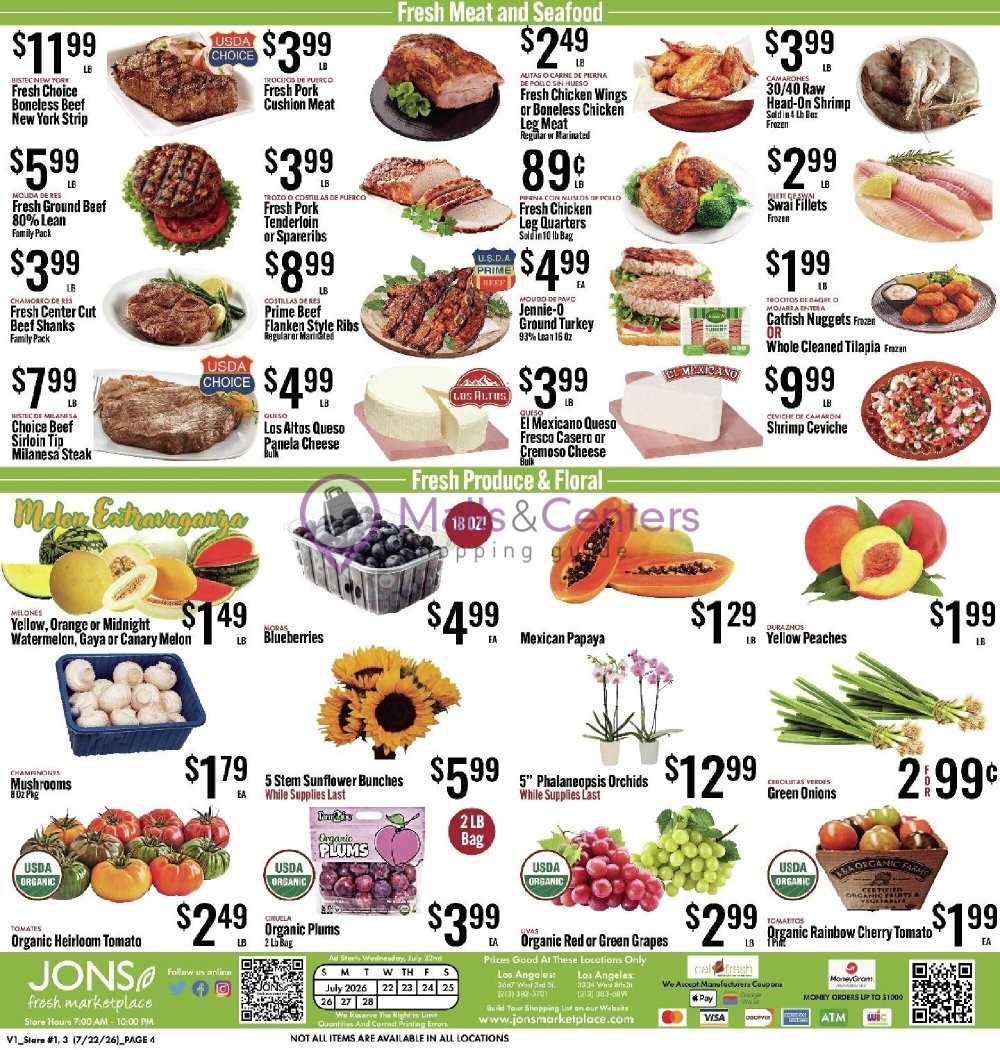 Weekly ad for Jons Fresh Marketplace valid: 07/22/2026 - 07/28/2026, page 4