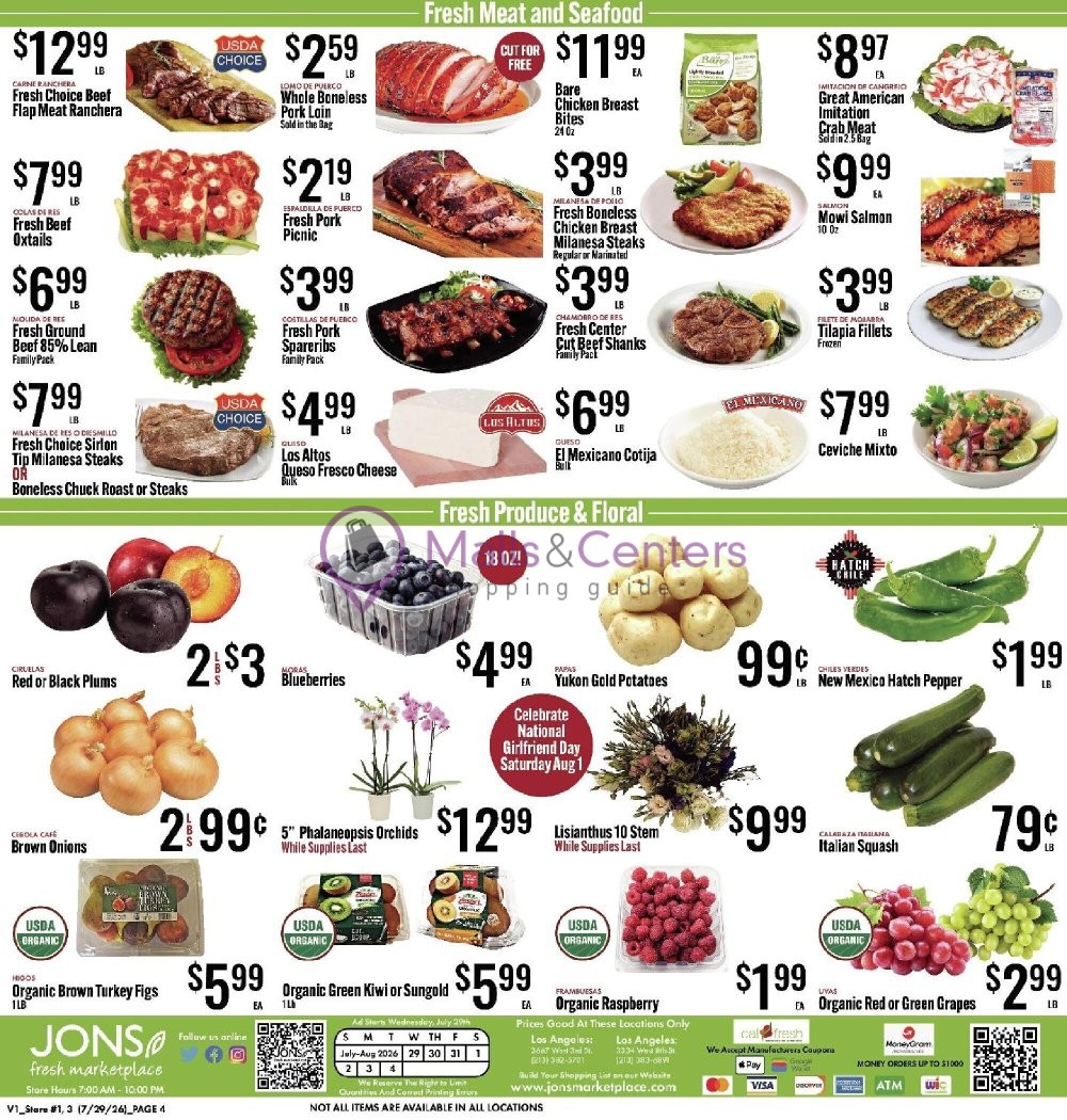 Weekly ad for Jons Fresh Marketplace valid: 07/29/2026 - 08/04/2026, page 4
