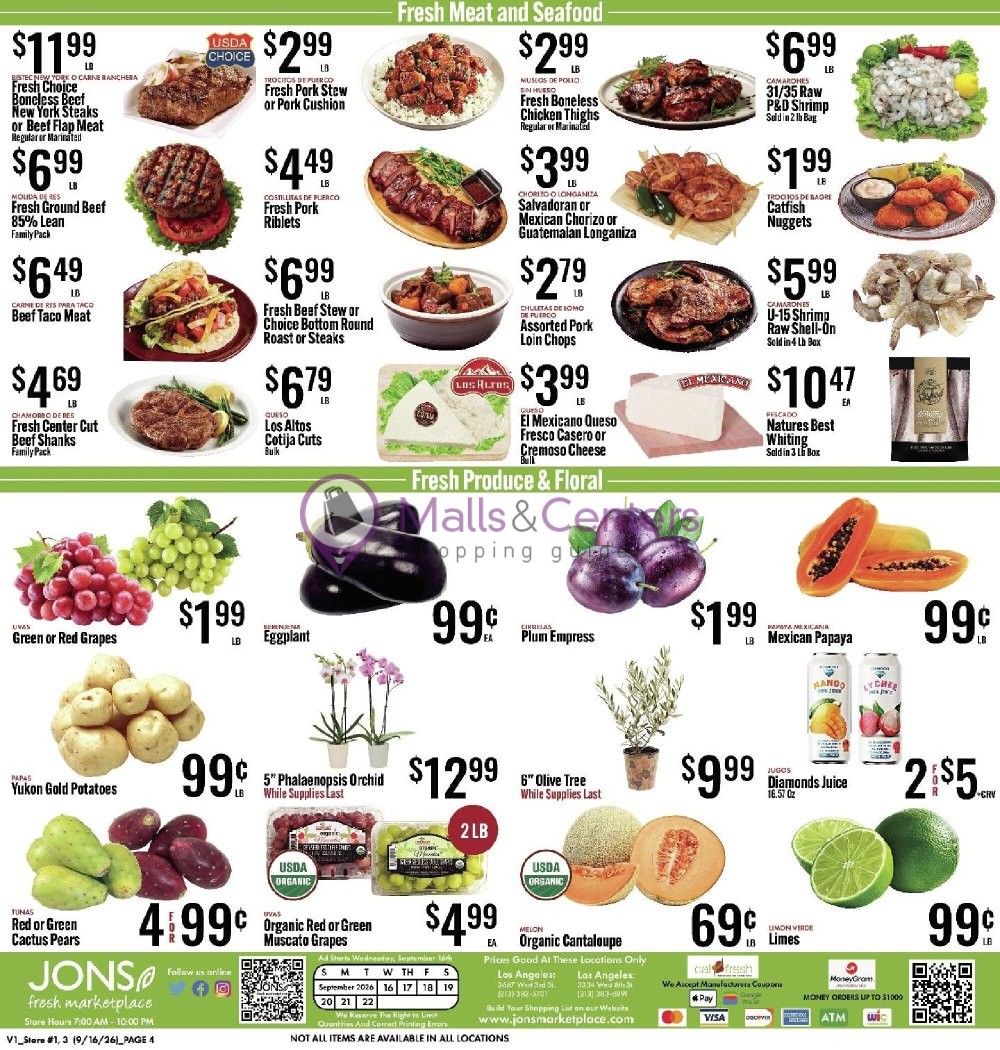 Weekly ad for Jons Fresh Marketplace valid: 09/16/2026 - 09/22/2026, page 4