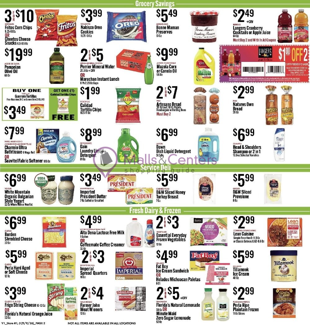 Weekly ad for Jons Fresh Marketplace valid: 09/09/2026 - 09/15/2026, page 2