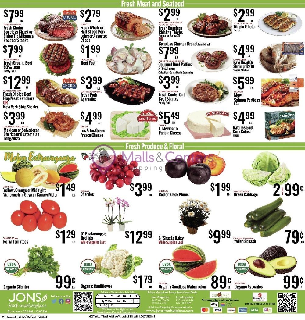 Weekly ad for Jons Fresh Marketplace valid: 07/15/2026 - 07/21/2026, page 4