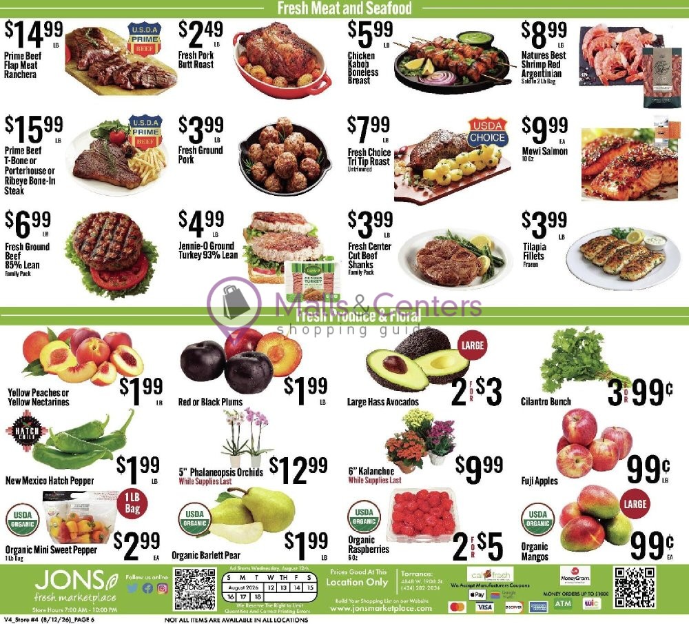 Weekly ad for Jons Fresh Marketplace valid: 08/12/2026 - 08/18/2026, page 6