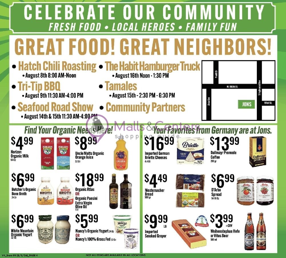 Weekly ad for Jons Fresh Marketplace valid: 08/05/2026 - 08/11/2026, page 4
