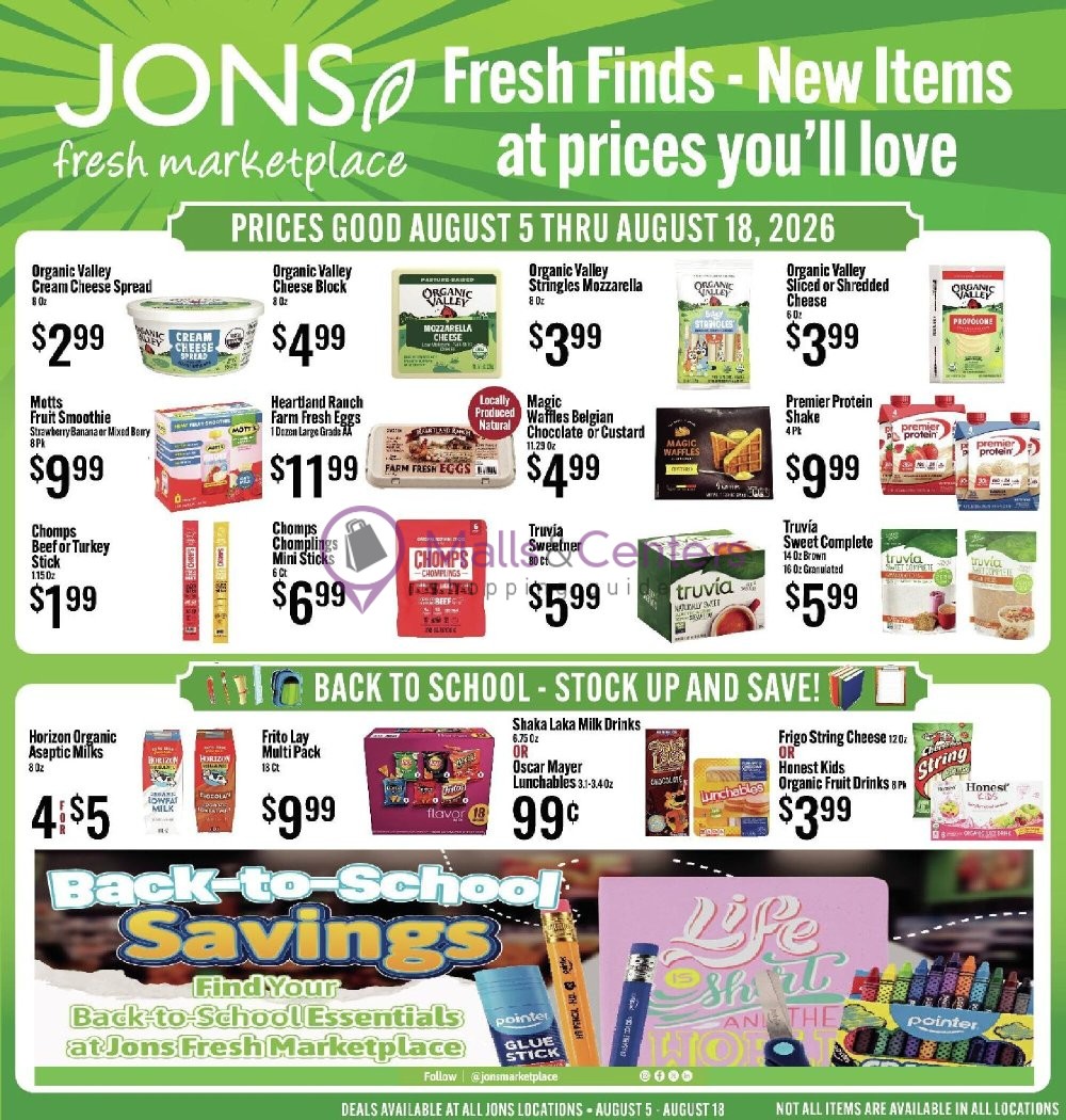 Weekly ad for Jons Fresh Marketplace valid: 08/05/2026 - 08/11/2026, page 7