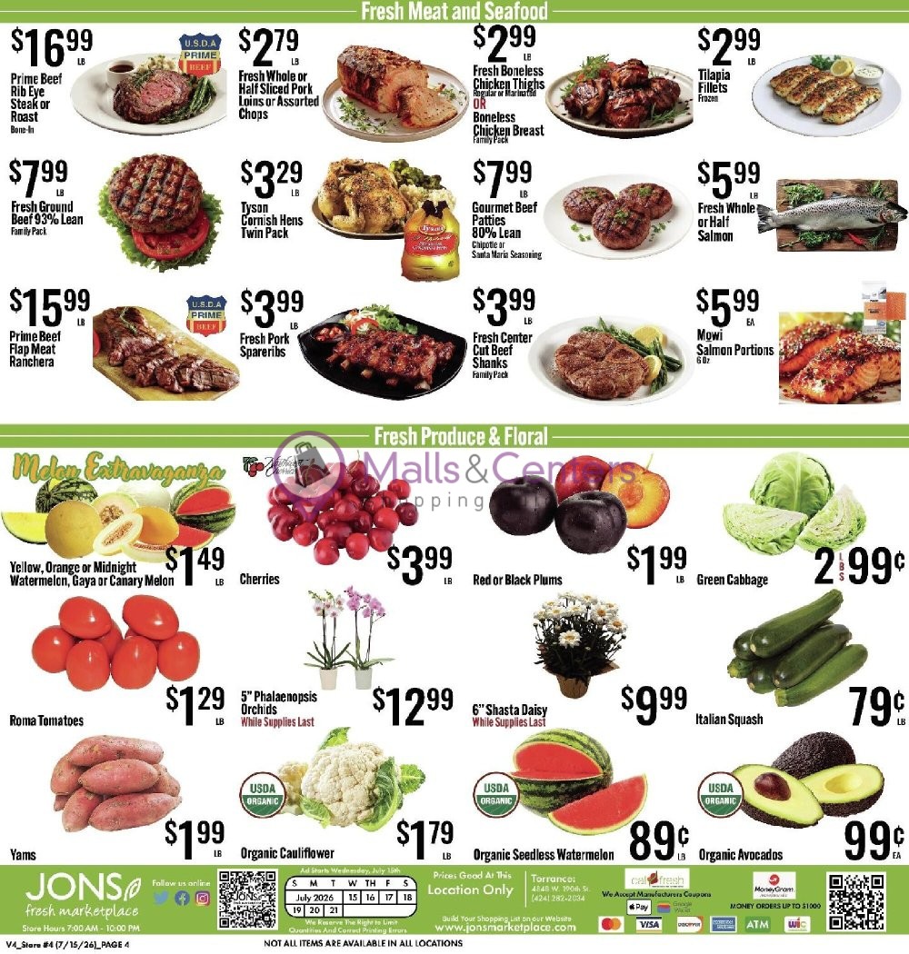 Weekly ad for Jons Fresh Marketplace valid: 07/15/2026 - 07/21/2026, page 4