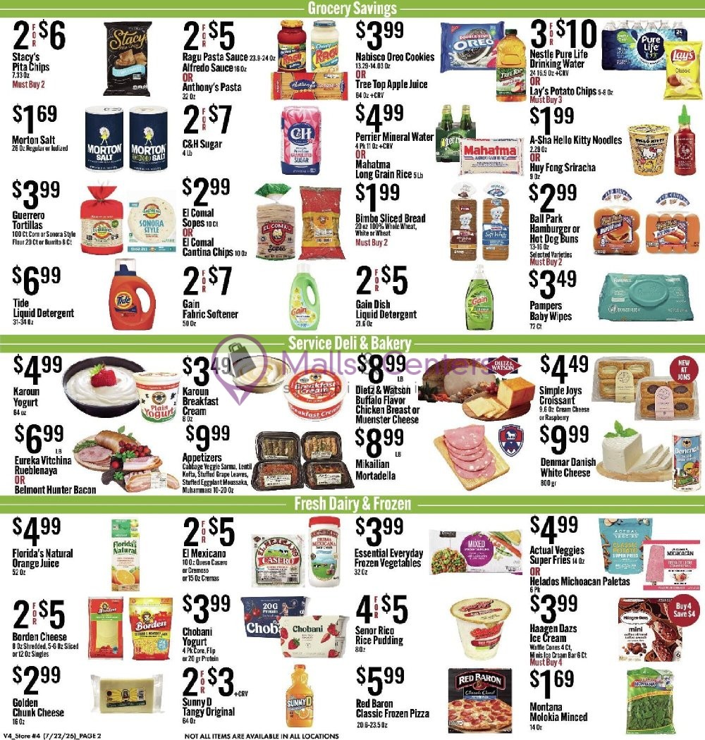 Weekly ad for Jons Fresh Marketplace valid: 07/22/2026 - 07/28/2026, page 2